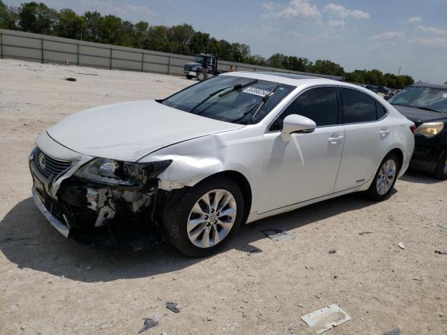 JTHBW1GG3E2052281 - 2014 LEXUS ES 300H WHITE photo 1