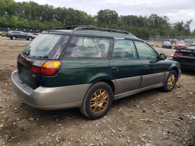 4S3BH806127638899 - 2002 SUBARU LEGACY OUTBACK H6 3.0 LL BEAN GREEN photo 3