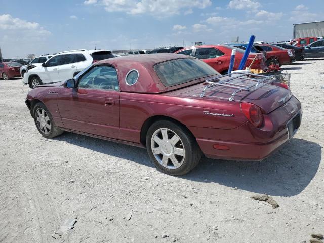 1FAHP60A94Y111573 - 2004 FORD THUNDERBIR BURGUNDY photo 2