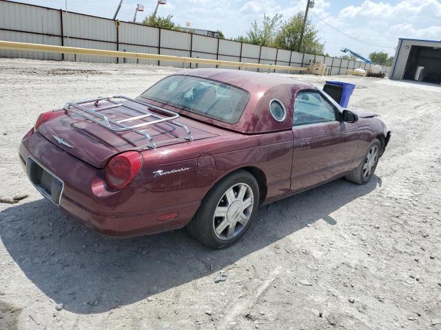 1FAHP60A94Y111573 - 2004 FORD THUNDERBIR BURGUNDY photo 3