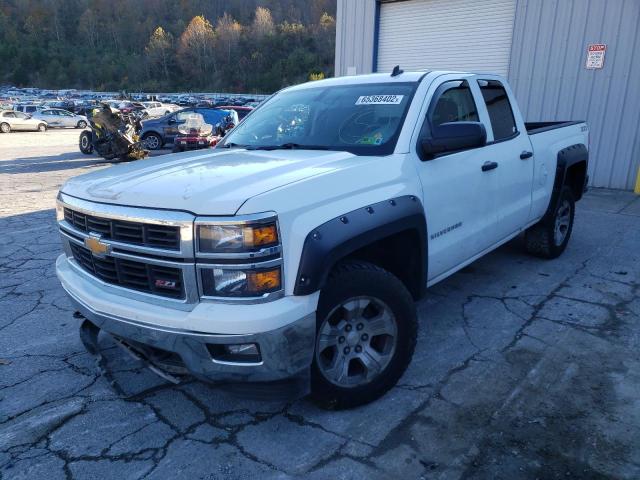 1GCVKREH6EZ300633 - 2014 CHEVROLET SILVERADO K1500 LT WHITE photo 2