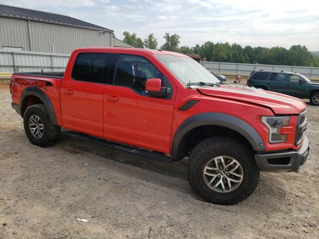 1FTFW1RG2JFD25245 - 2018 FORD F150 RAPTOR RED photo 4