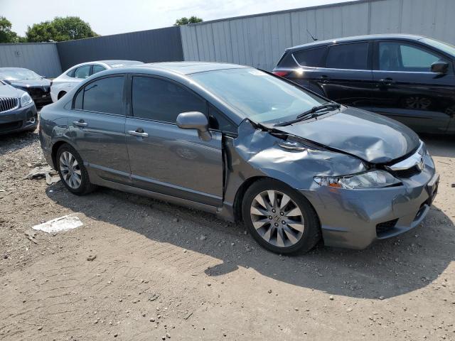 19XFA16859E037107 - 2009 HONDA CIVIC EX GRAY photo 4