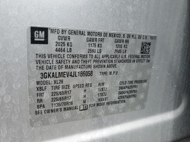 3GKALMEV4JL186058 - 2018 GMC TERRAIN SLE Күміс фото 13