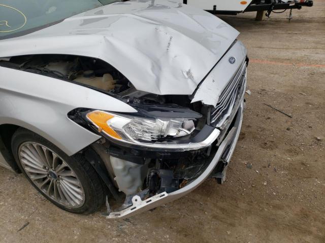 3FA6P0K97GR216963 - 2016 FORD FUSION TITANIUM SILVER photo 9