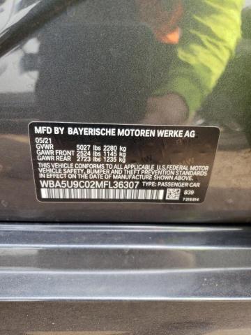 WBA5U9C02MFL36307 - 2021 BMW M340XI GRAY photo 12