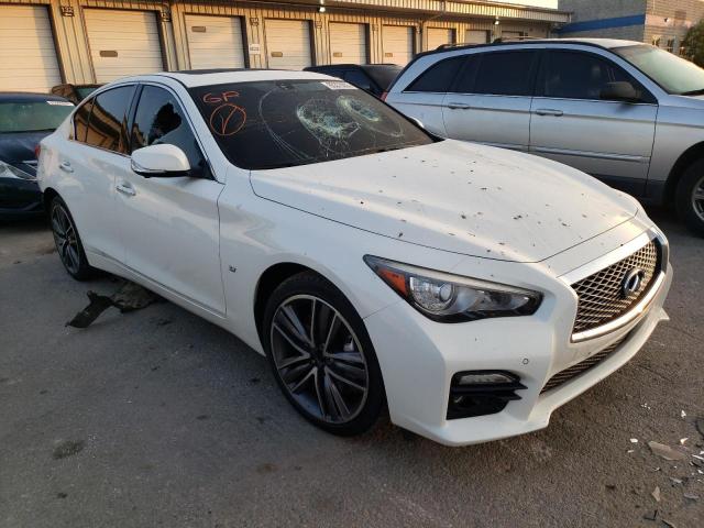 JN1BV7AR0EM695714 - 2014 INFINITI Q50 BASE WHITE photo 4