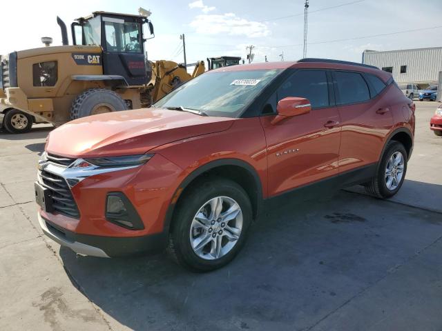 3GNKBBRA7MS527582 - 2021 CHEVROLET BLAZER 1LT ORANGE photo 1