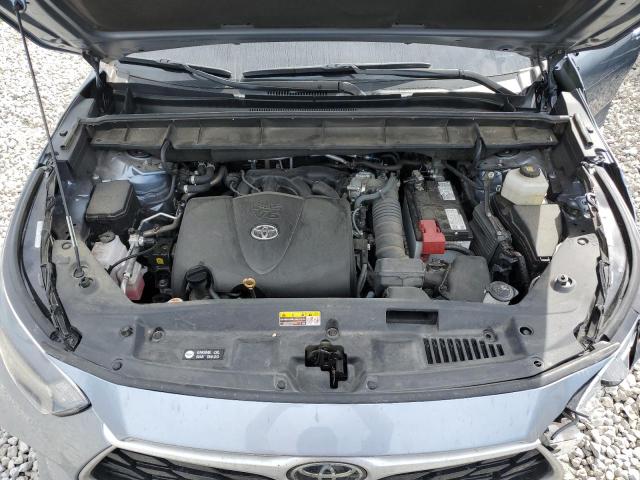 5TDGZRAH1MS080179 - 2021 TOYOTA HIGHLANDER XLE BLUE photo 12