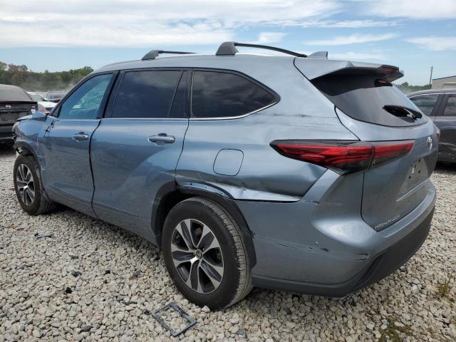 5TDGZRAH1MS080179 - 2021 TOYOTA HIGHLANDER XLE BLUE photo 2