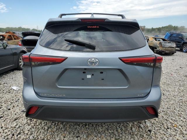 5TDGZRAH1MS080179 - 2021 TOYOTA HIGHLANDER XLE BLUE photo 6