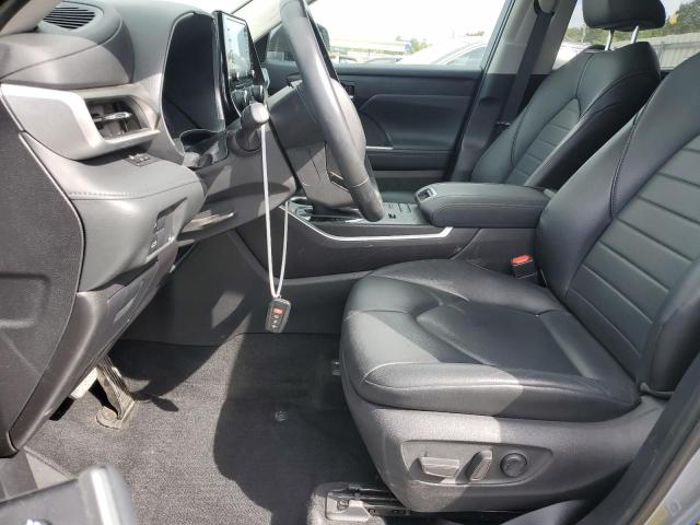 5TDGZRAH1MS080179 - 2021 TOYOTA HIGHLANDER XLE BLUE photo 7