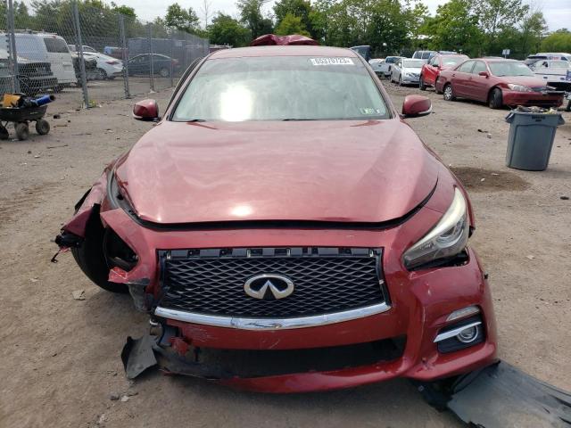 JN1BV7AR9EM706841 - 2014 INFINITI Q50 BASE RED photo 5