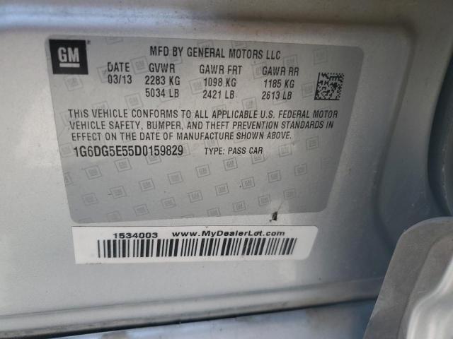 1G6DG5E55D0159829 - 2013 CADILLAC CTS LUXURY COLLECTION 银色 照片 13