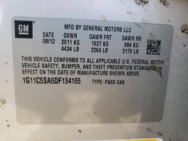 1G11C5SA6DF134165 - 2013 CHEVROLET MALIBU 1LT 银色 照片 13