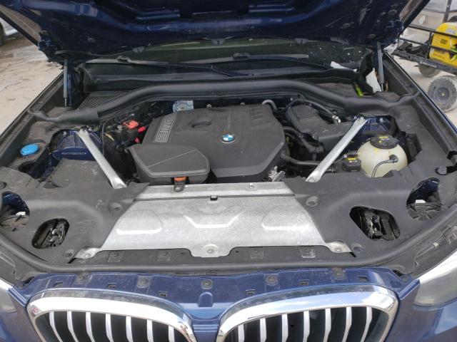 5UXTR7C59KLR49145 - 2019 BMW X3 SDRIVE30I BLUE photo 12