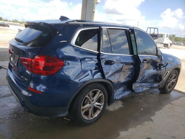 5UXTR7C59KLR49145 - 2019 BMW X3 SDRIVE30I BLUE photo 3