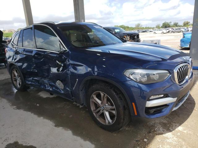 5UXTR7C59KLR49145 - 2019 BMW X3 SDRIVE30I BLUE photo 4