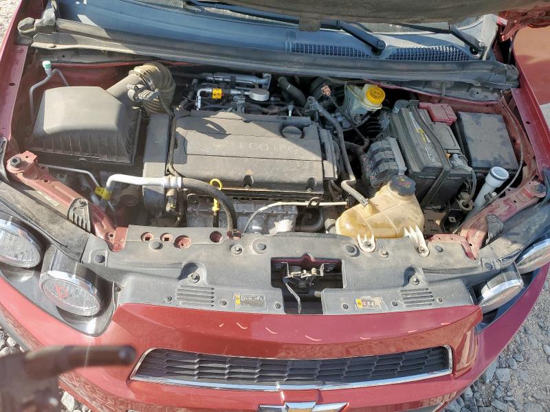 1G1JC5SH1D4100742 - 2013 CHEVROLET SONIC LT RED photo 11