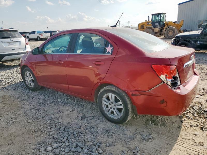 1G1JC5SH1D4100742 - 2013 CHEVROLET SONIC LT RED photo 2