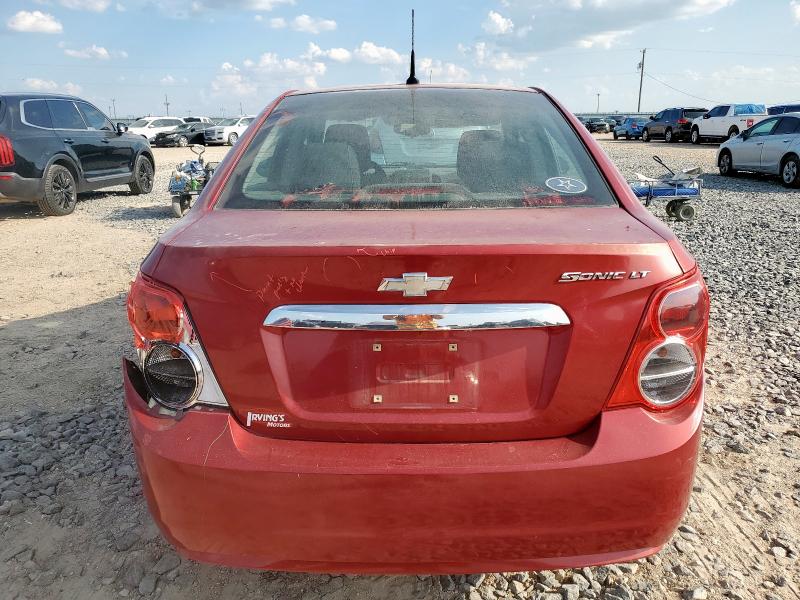 1G1JC5SH1D4100742 - 2013 CHEVROLET SONIC LT RED photo 6