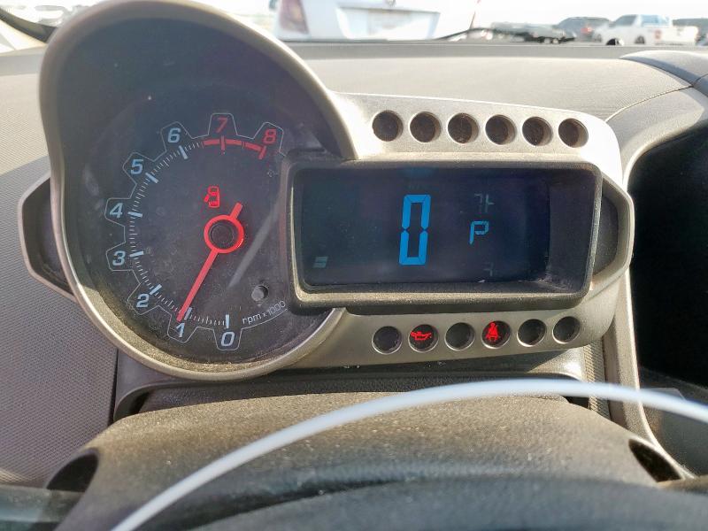 1G1JC5SH1D4100742 - 2013 CHEVROLET SONIC LT RED photo 9