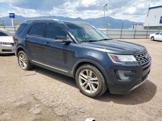 1FM5K8D80HGA72992 - 2017 FORD EXPLORER XLT CHARCOAL photo 4
