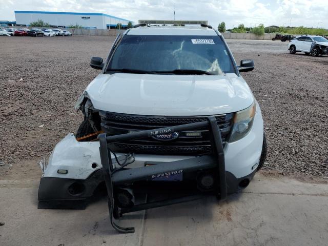 1FM5K8AR9EGC61651 - 2014 FORD EXPLORER POLICE INTERCEPTOR WHITE photo 5