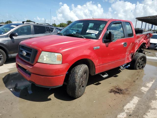 1FTRX12WX5FA89686 - 2005 FORD F150 RED photo 1