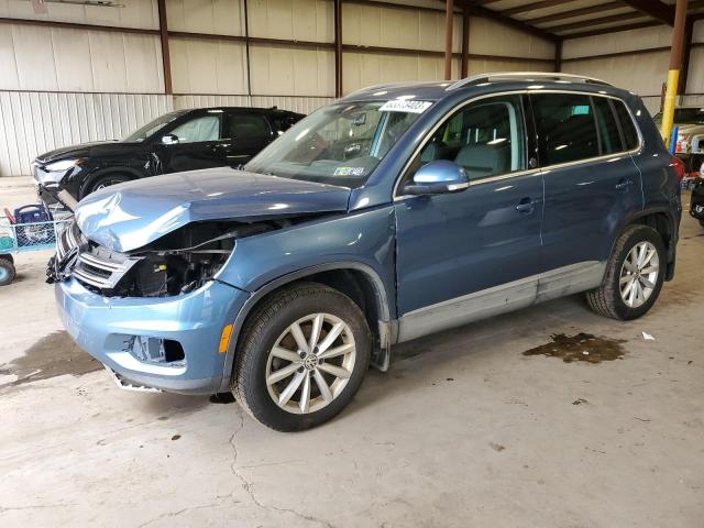 WVGSV7AX6HK006170 - 2017 VOLKSWAGEN TIGUAN WOLFSBURG BLUE photo 1