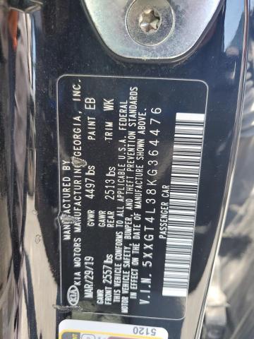 5XXGT4L38KG364476 - 2019 KIA OPTIMA LX 黑色 照片 13