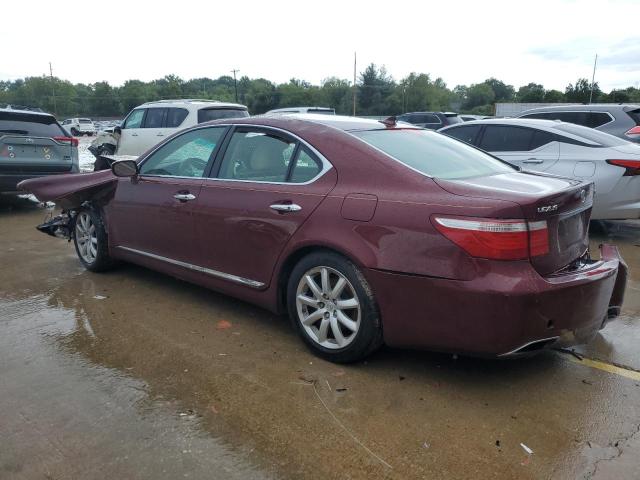 JTHBL46F775014587 - 2007 LEXUS LS 460 BURGUNDY photo 2