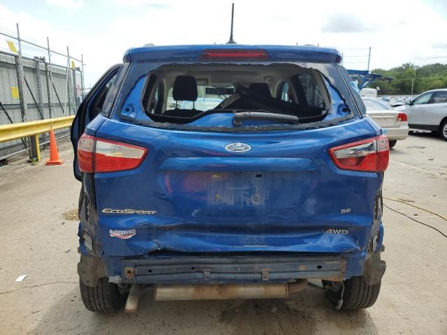 MAJ6S3GL7LC313223 - 2020 FORD ECOSPORT SE BLUE photo 6