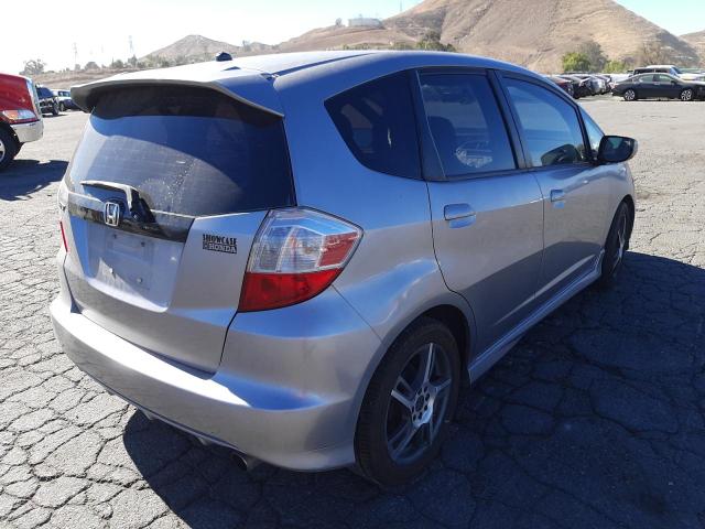 JHMGE8G43AS018343 - 2010 HONDA FIT SPORT SILVER photo 4