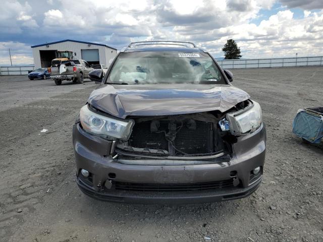 5TDJKRFH4FS158105 - 2015 TOYOTA HIGHLANDER XLE CHARCOAL photo 5