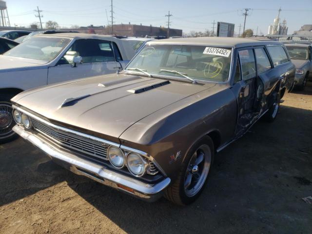 136356A122209 - 1966 CHEVROLET CHEVELLE GRAY photo 2