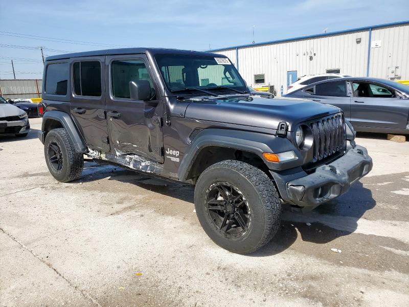 1C4HJXDG1JW105533 - 2018 JEEP WRANGLER U SPORT Grafit fotoğraf 4