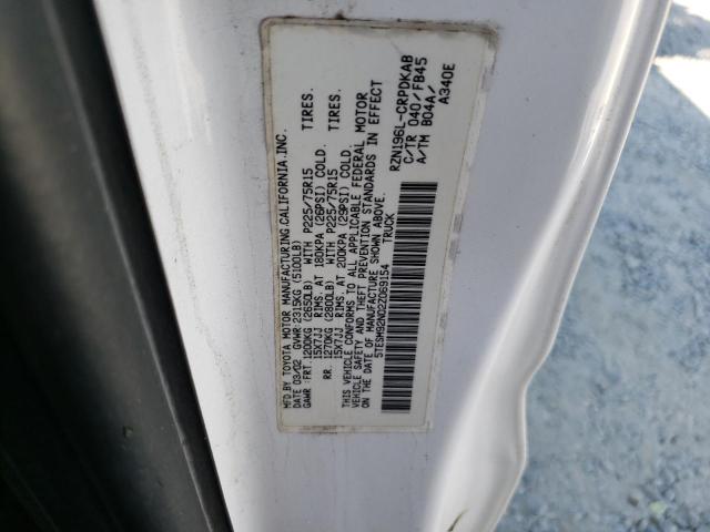 5TESM92N02Z069154 - 2002 TOYOTA TACOMA XTRACAB PRERUNNER WHITE photo 12