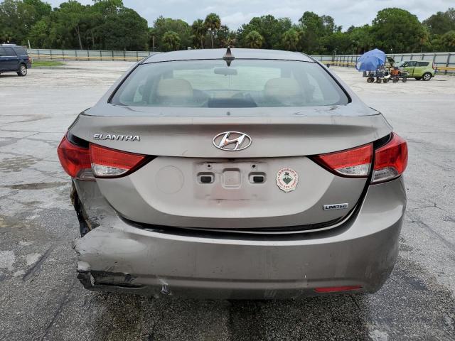 5NPDH4AE8CH096544 - 2012 HYUNDAI ELANTRA GLS TAN photo 6