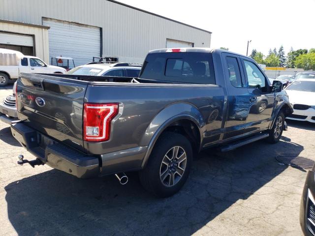 1FTEX1CF2FFA11031 - 2015 FORD F150 SUPER CAB GRAY photo 3