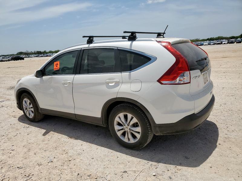 5J6RM3H76DL019679 - 2013 HONDA CR-V EXL WHITE photo 2