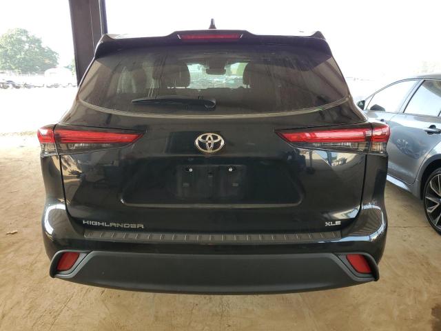 5TDGZRAH9NS538455 - 2022 TOYOTA HIGHLANDER XLE BLACK photo 6