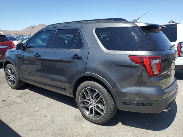 1FM5K8GT9KGA90186 - 2019 FORD EXPLORER SPORT رمادي صورة 2