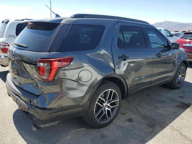 1FM5K8GT9KGA90186 - 2019 FORD EXPLORER SPORT رمادي صورة 3