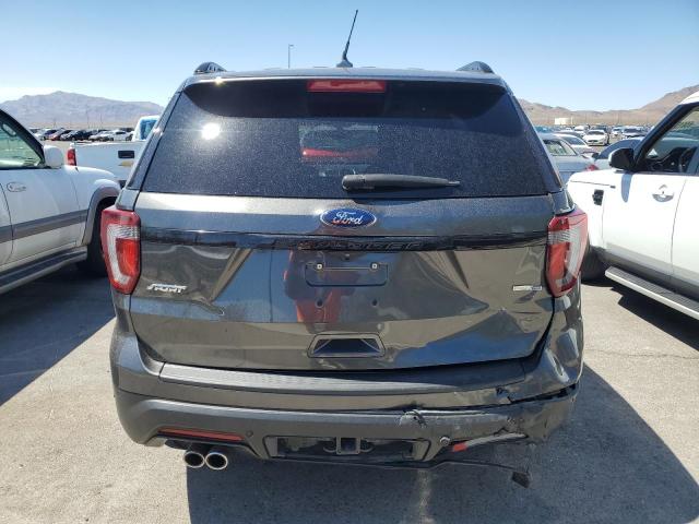 1FM5K8GT9KGA90186 - 2019 FORD EXPLORER SPORT رمادي صورة 6