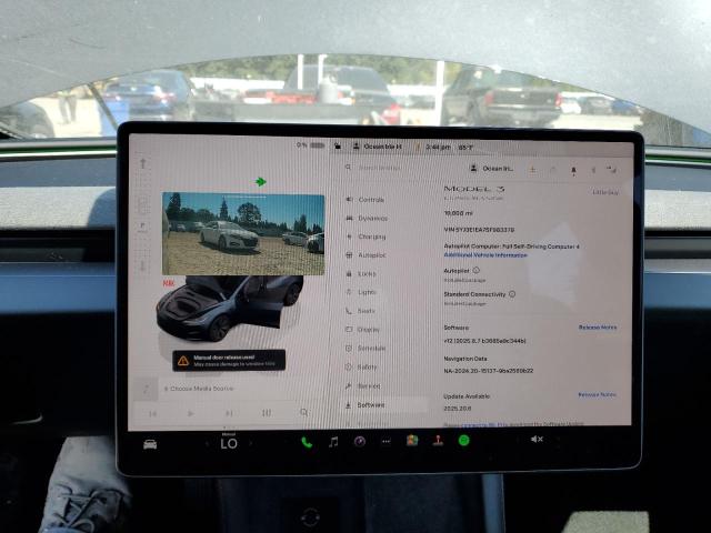 5YJ3E1EA7SF983379 - 2025 TESLA MODEL 3 Qara foto 9