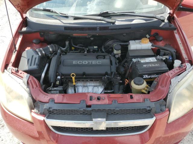 KL1TD5DE4AB053320 - 2010 CHEVROLET AVEO LS 红色 照片 11