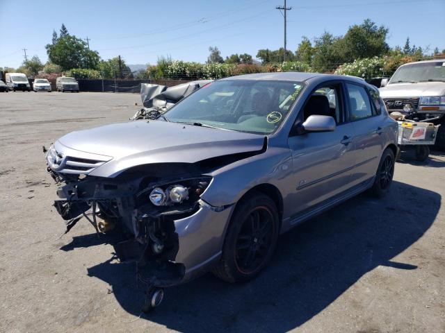 JM1BK144661424887 - 2006 MAZDA 3 HATCHBACK GRAY photo 1