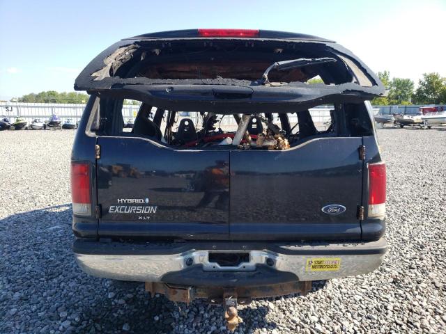 1FMNU41S35EB52796 - 2005 FORD EXCURSION XLT BLACK photo 6