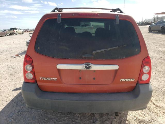 4F2YZ02Z65KM11550 - 2005 MAZDA TRIBUTE I ORANGE photo 6